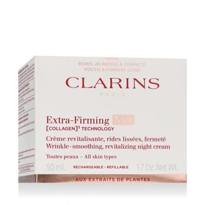 Clarins Extra-Firming Nuit Wrinkle Smoothing Revitalizing Night Cream Cremă de noapte pentru femei Reincarcabil 50 ml