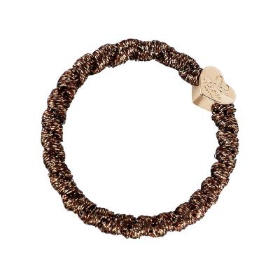 By Eloise London Gold Heart Elastice de păr pentru femei 1 buc Nuanţă Bronze