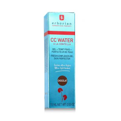 Erborian CC Water Fresh Complexion Gel Skin Perfector Cremă CC pentru femei 15 ml Nuanţă Chocolat