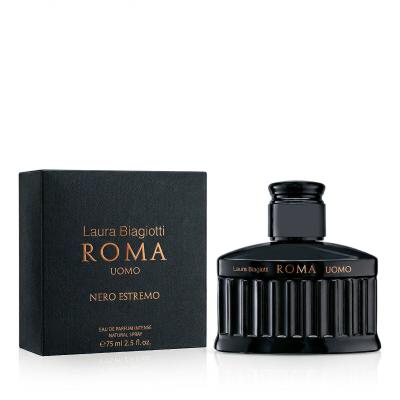 Laura Biagiotti Roma Uomo Nero Estremo Apă de parfum pentru bărbați 75 ml