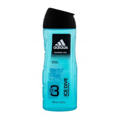Adidas Ice Dive 3in1 Gel de duș pentru bărbați 400 ml