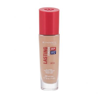 Rimmel London Lasting Finish 25H SPF20 Fond de ten pentru femei 30 ml Nuanţă 200 Soft Beige