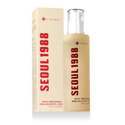 K-Secret Seoul 1988 Snail Mucin 97% + Rice Essence Esență facială 100 ml