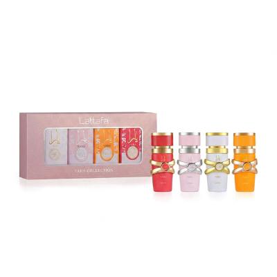 Lattafa Yara Collection Set cadou EDP Yara 5 ml + EDP Yara Candy 5 ml + EDP Yara Moi 5 ml + EDP Yara Tous 5 ml