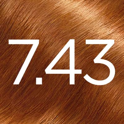 L&#039;Oréal Paris Excellence Creme Triple Protection Vopsea de păr pentru femei 48 ml Nuanţă 7,43 Dark Copper Gold Blonde