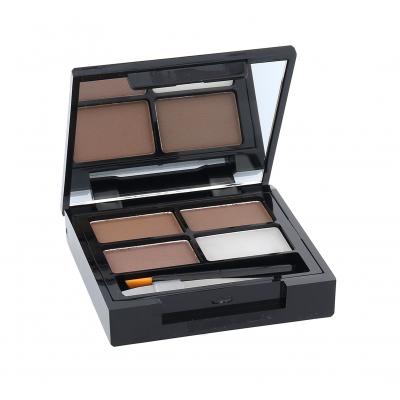 Makeup Revolution London Focus & Fix Eyebrow Shaping Kit Truse de contur pentru femei 5,8 g Nuanţă Medium Dark