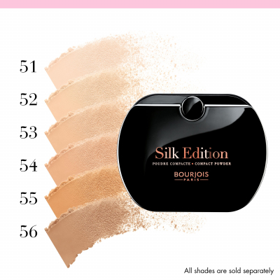 BOURJOIS Paris Silk Edition Compact Powder Pudră pentru femei 9 g Nuanţă 53 Golden Beige