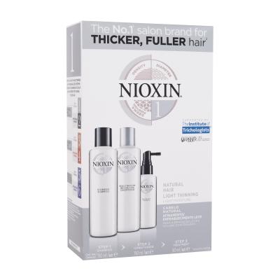 Nioxin System 1 Set cadou șampon System 1 Cleanser Shampoo 150 ml + balsam System 1 Revitalising Conditioner 150 ml +îngrijire de păr System 1 Scalp & Hair Treatment 50 ml