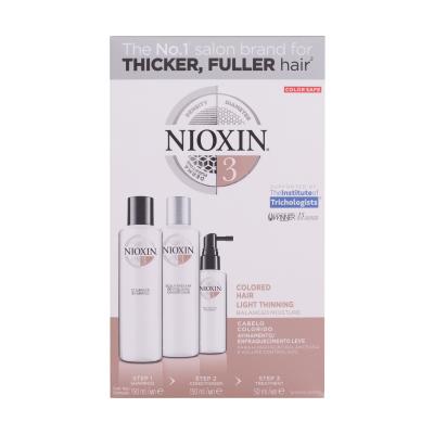 Nioxin System 3 Set cadou șampon System 3 Cleanser Shampoo 150 ml + balsam System 3 Revitalising Conditioner 150 ml + îngrijire de păr System 3 Scalp & Hair Treatment 50 ml
