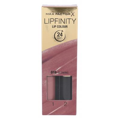 Max Factor Lipfinity 24HRS Lip Colour Ruj de buze pentru femei 4,2 g Nuanţă 016 Glowing