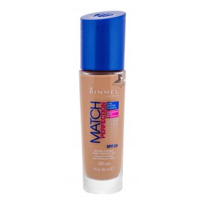 Rimmel London Match Perfection SPF20 Fond de ten pentru femei 30 ml Nuanţă 201 Classic Beige