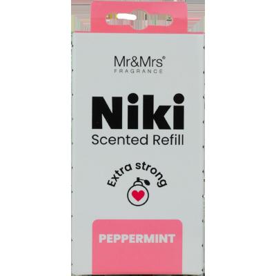 Mr&amp;Mrs Fragrance Niki Refill Peppermint Parfumuri de mașină Rezerva 1 buc