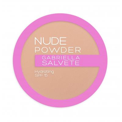 Gabriella Salvete Nude Powder SPF15 Pudră pentru femei 8 g Nuanţă 03 Nude Sand