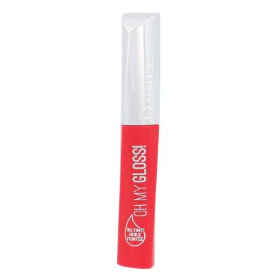 Rimmel London Oh My Gloss! Oil Tint Luciu de buze pentru femei 6,5 ml Nuanţă 500 Pop Poppy