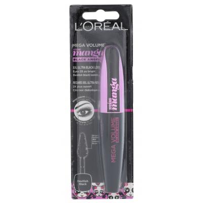 L'Oréal Paris Mega Volume Miss Manga Black Angel Mascara pentru femei 8,5 ml Nuanţă Devilish Black