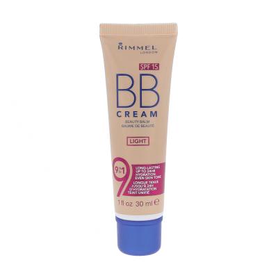 Rimmel London BB Cream 9in1 SPF15 Cremă BB pentru femei 30 ml Nuanţă Light