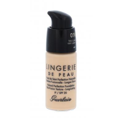 Guerlain Lingerie De Peau SPF20 Fond de ten pentru femei 15 ml Nuanţă 01W Very Light Warm tester
