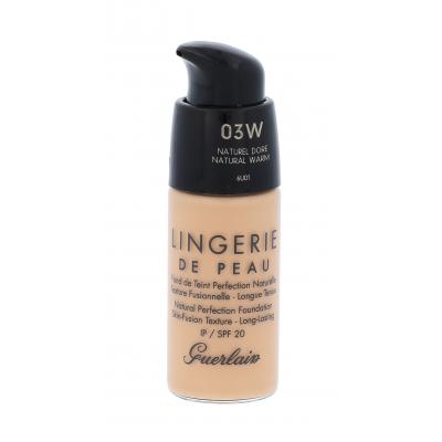 Guerlain Lingerie De Peau SPF20 Fond de ten pentru femei 15 ml Nuanţă 03W Natural Warm tester