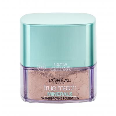 L'Oréal Paris True Match Minerals Skin-Improving Fond de ten pentru femei 10 g Nuanţă 1.D/1.W Golden Ivory