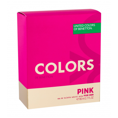 Benetton Colors de Benetton Pink Apă de toaletă pentru femei 80 ml