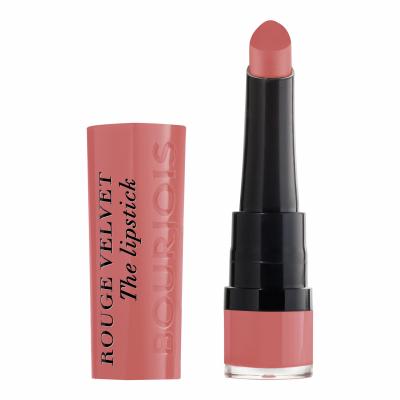 BOURJOIS Paris Rouge Velvet The Lipstick Ruj de buze pentru femei 2,4 g Nuanţă 02 Flaming´rose