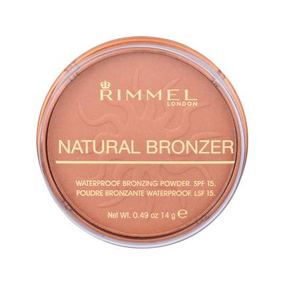 Rimmel London Natural Bronzer SPF15 Bronzante pentru femei 14 g Nuanţă 025 Sun Glow