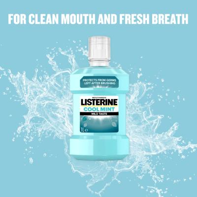 Listerine Cool Mint Mild Taste Mouthwash Apă de gură 1000 ml