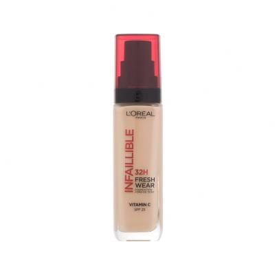L'Oréal Paris Infaillible 32H Fresh Wear SPF25 Fond de ten pentru femei 30 ml Nuanţă 125