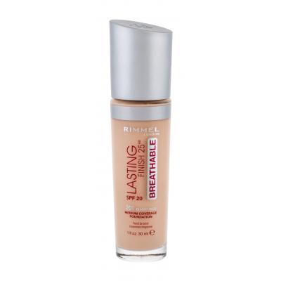 Rimmel London Lasting Finish Breathable 25HR SPF20 Fond de ten pentru femei 30 ml Nuanţă 201 Classic Beige