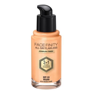 Max Factor Facefinity All Day Flawless SPF20 Fond de ten pentru femei 30 ml Nuanţă W70 Warm Sand