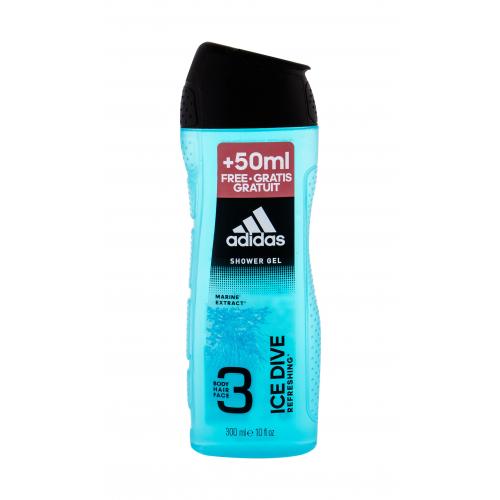 Adidas Ice Dive 300 ml gel de duș pentru bărbați