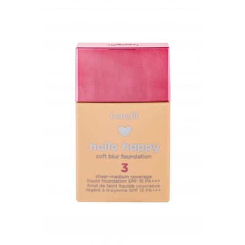 Benefit Hello Happy SPF15 30 ml fond de ten pentru femei 03 Light Neutral