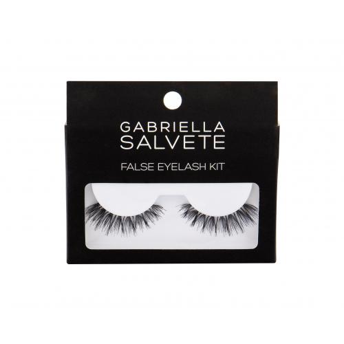 Gabriella Salvete False Eyelashes set cadou Gene false 1 pereche + adeziv de gene false 1 g pentru femei Black