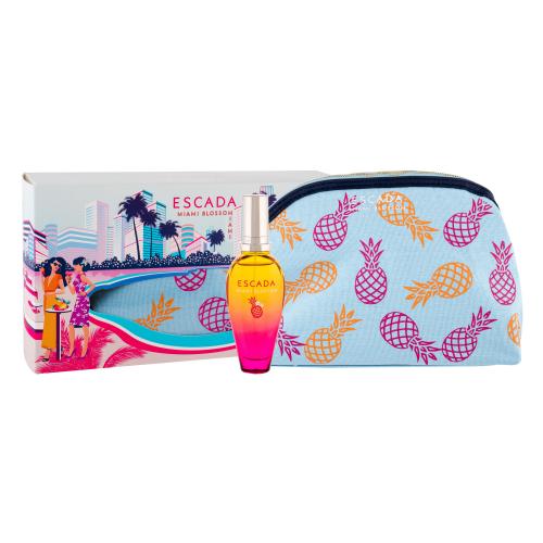 ESCADA Miami Blossom set cadou apa de toaleta 30 ml + geanta cosmetica pentru femei