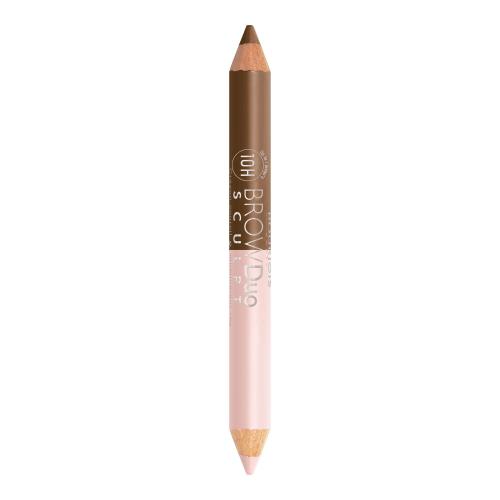 BOURJOIS Paris Brow Duo Sculpt 3 g creion de sprâncene pentru femei 22 Chestnut