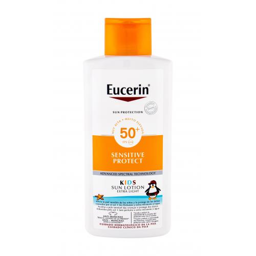 Eucerin Sun Kids Sensitive Protect Sun Lotion SPF50+ 400 ml protecție solară pentru corp pentru copii Rezistent la apă