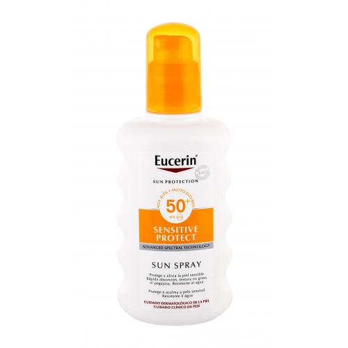 Eucerin Sun Sensitive Protect Sun Spray SPF50+ 200 ml protecție solară pentru corp unisex Rezistent la apă