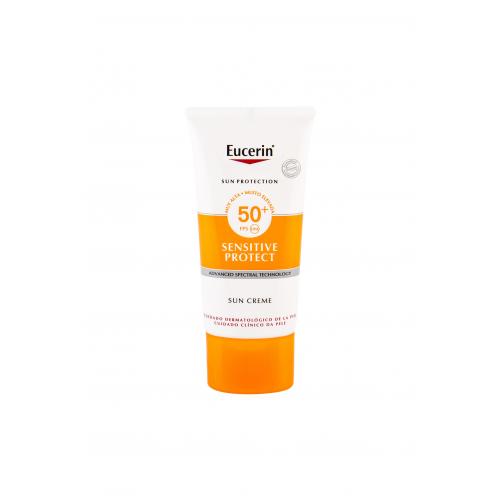 Eucerin Sun Sensitive Protect Sun Creme SPF50+ 50 ml protecție solară pentru ten unisex Rezistent la apă