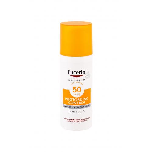 Eucerin Sun Photoaging Control Sun Fluid SPF50 50 ml protecție solară pentru ten unisex Rezistent la apă