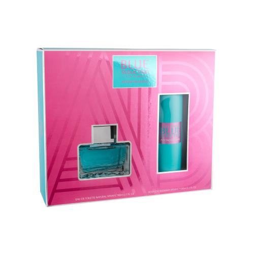 Antonio Banderas Blue Seduction For Women set cadou EDT 80 ml + Deodorant  150 ml pentru femei