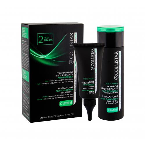 Collistar Men Anti-Dandruff set cadou exfoliant pentru par satinat 50 ml + sampon 200 ml pentru bărbați