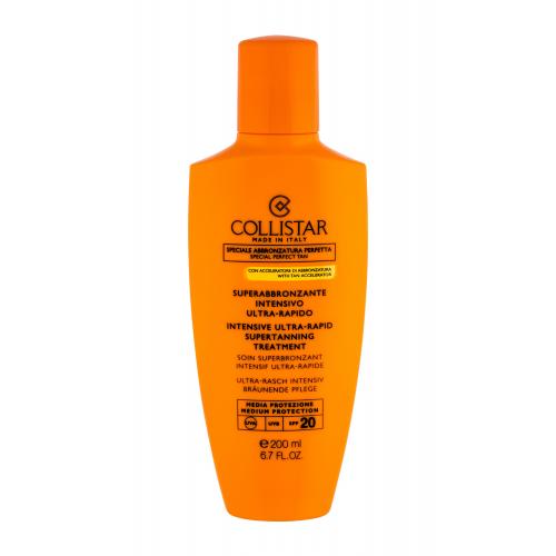 Collistar Special Perfect Tan Intensive Ultra-Rapid Supertanning SPF20 200 ml protecție solară pentru corp pentru femei Rezistent la apă