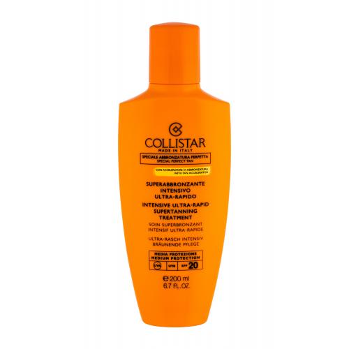 Collistar Special Perfect Tan Intensive Ultra-Rapid Supertanning SPF20 200 ml protecție solară pentru corp pentru femei Rezistent la apă