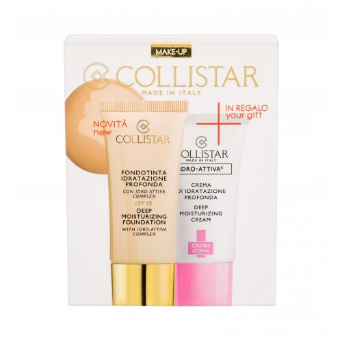 Collistar Deep Moisturizing Foundation SPF15 set cadou Fond de ten 30 ml + Crema hidratanta Idro-Attiva 25 ml pentru femei 1 Ivory