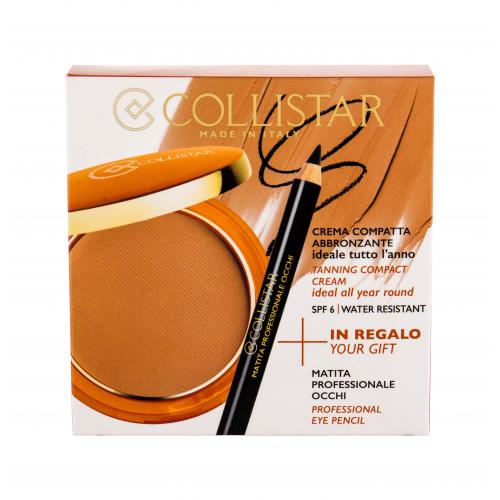 Collistar Tanning Compact Cream SPF6 set cadou Pudra crema 9 g + Creion de ochi 0,80 g pentru femei 2 Bahamas