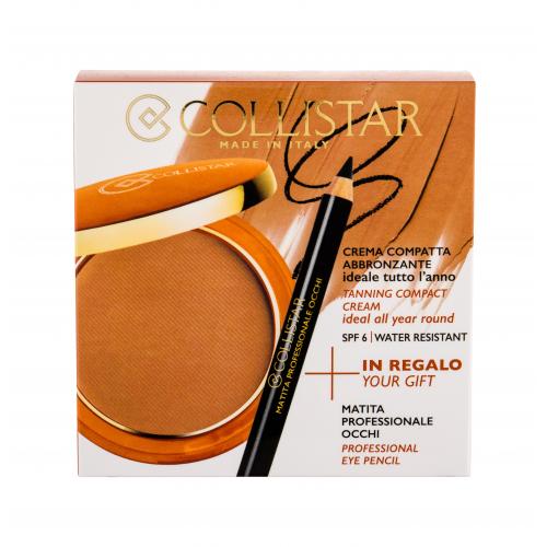 Collistar Tanning Compact Cream SPF6 set cadou Pudra crema 9 g + Creion de ochi 0,80 g pentru femei 4 Caribbean