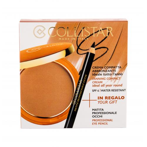 Collistar Tanning Compact Cream SPF6 set cadou Pudra crema 9 g + Creion de ochi 0,80 g pentru femei 3 Mauritius