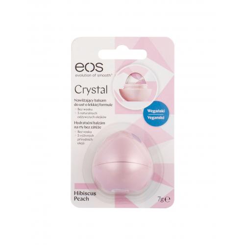 EOS Crystal 7 g balsam de buze pentru femei Hibiscus Peach Natural
