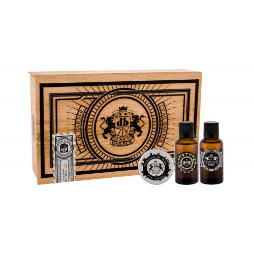 DEAR BARBER Beard Oil set cadou Ulei de barba 30 ml + Ceara de mustata Moustache Wax 25 ml + EDT With Confidence 30 ml pentru bărbați