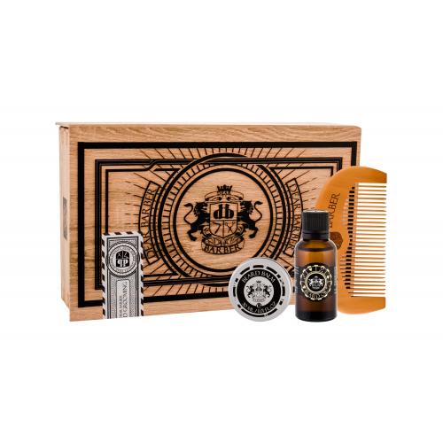 DEAR BARBER Beard Oil set cadou Ulei de barba 30 ml + Balsam de barba Beard Balm 30 ml + Pieptene de barba Beard Comb 1 buc pentru bărbați